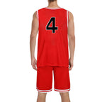 Shohoku Jersey Basketball Vest Shorts Suit Hanamichi Sakuragi Kaede Rukawa Sleeveless Sportswear for Kids Adults