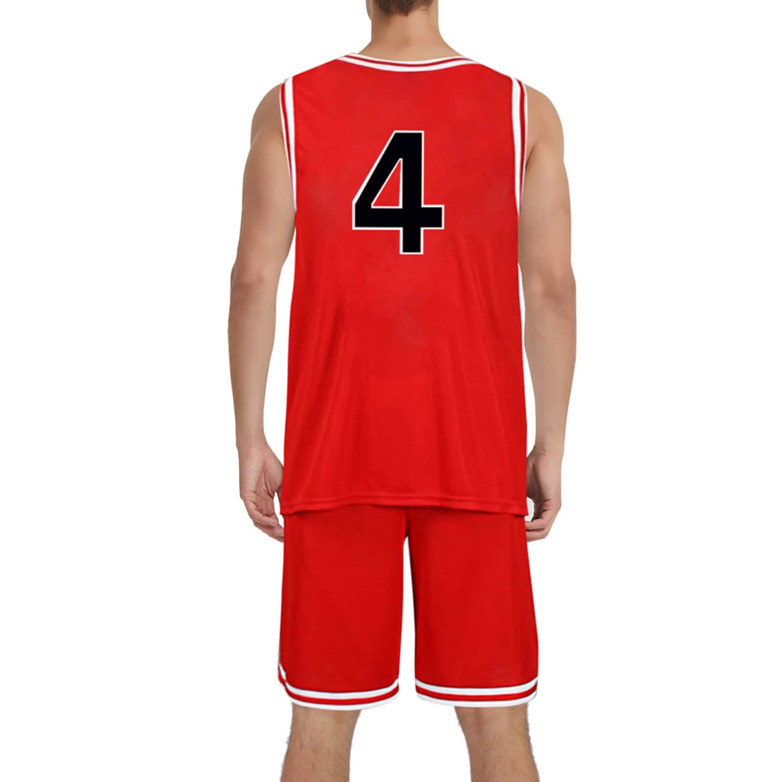Shohoku Jersey Basketball Vest Shorts Suit Hanamichi Sakuragi Kaede Rukawa Sleeveless Sportswear for Kids Adults