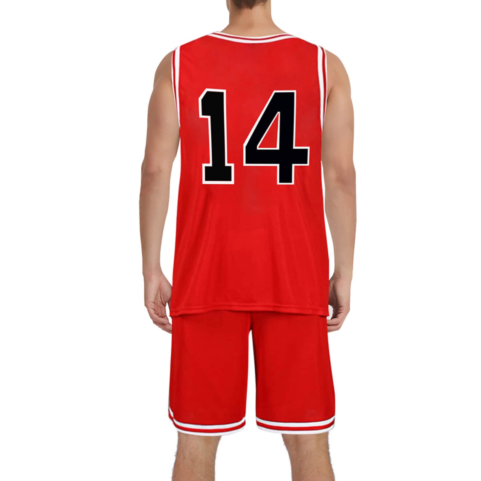 Shohoku Jersey Basketball Vest Shorts Suit Hanamichi Sakuragi Kaede Rukawa Sleeveless Sportswear for Kids Adults