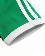 Women Green Mexico Soccer Fan T Shirt V Neck Slim Fit Cotton Tee for Football Bar Watching Casual Streetwear
