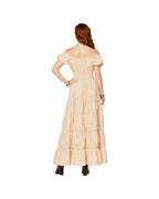 Adult Women's Pirate Costume Beige Peasant Dress 1pc Set for Halloween