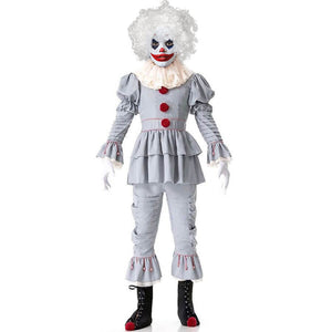 Clown Costume It Dancing Clown Role Playing Sets Joker Halloween Outfit for Kids Adults