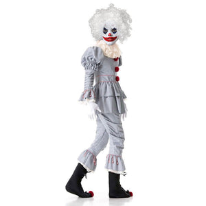 Dancing Clown Cosplay Costume It Role Playing Sets Scary Halloween Outfit for Women Men