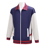 Adult Lucas Red Jacket The Final Season Lucas Casual Outerwear Retro 80s Letterman Coat