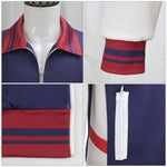 Adult Lucas Red Jacket The Final Season Lucas Casual Outerwear Retro 80s Letterman Coat