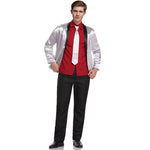 Mens Joker Costume Jared Leto Outfit Tops Pants Shirt and Accessories for Halloween Cosplay