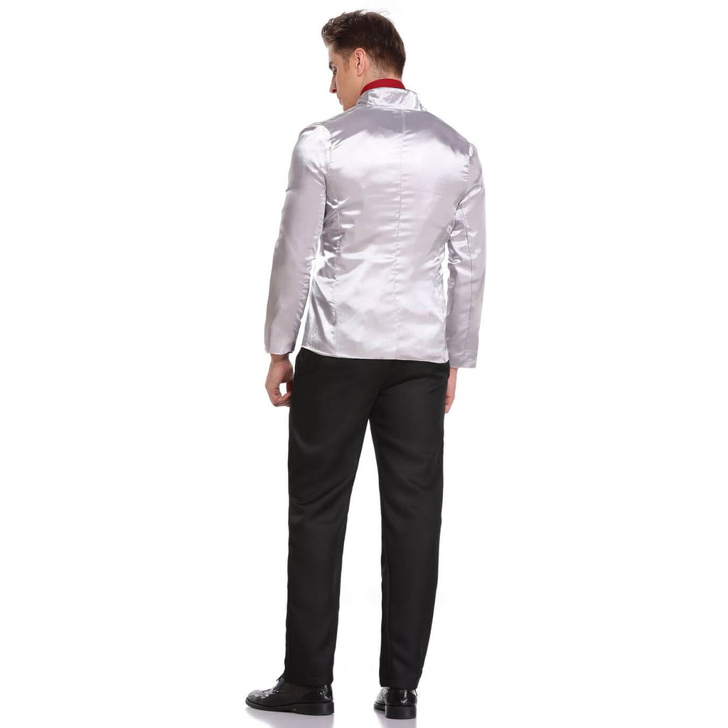 Mens Joker Costume Jared Leto Outfit Tops Pants Shirt and Accessories for Halloween Cosplay