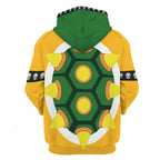 Yellow Monster Costume The Turtle Zip-up Sweatshirt Hoodie for Themed Parties
