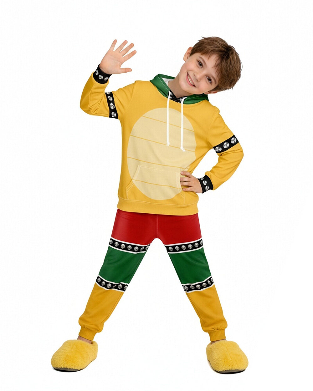 Demon Turtle King Tracksuit Yellow Monster Hooded Sweatshirt and Pants Suit