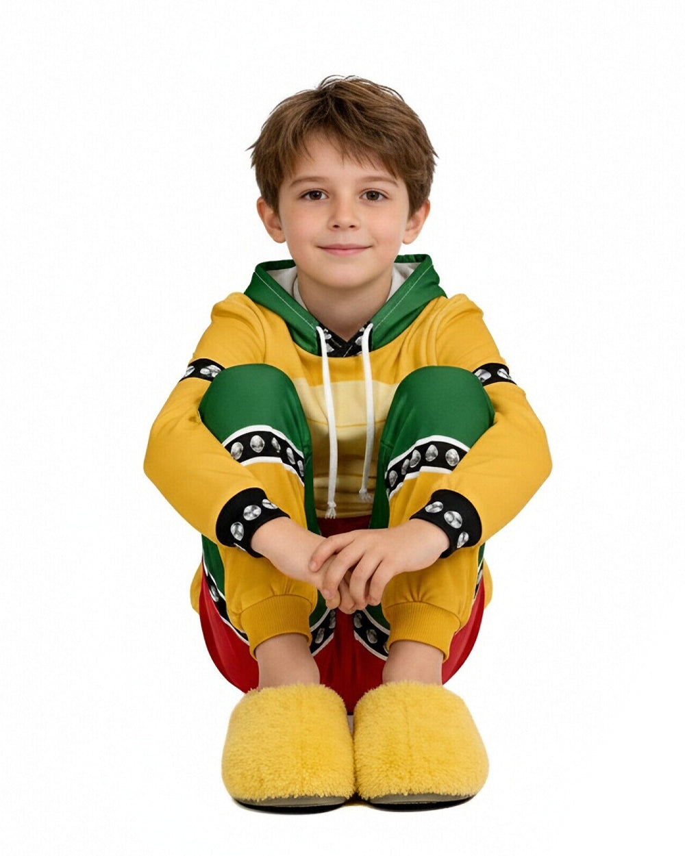 Demon Turtle King Tracksuit Yellow Monster Hooded Sweatshirt and Pants Suit