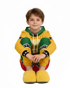 Demon Turtle King Tracksuit Yellow Monster Hooded Sweatshirt and Pants Suit