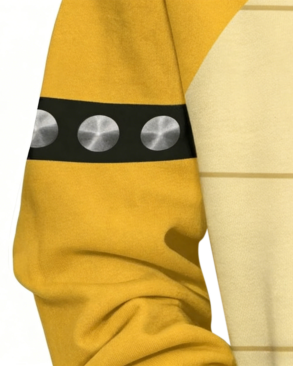 Yellow Monster Costume The Turtle Zip-up Sweatshirt Hoodie for Themed Parties