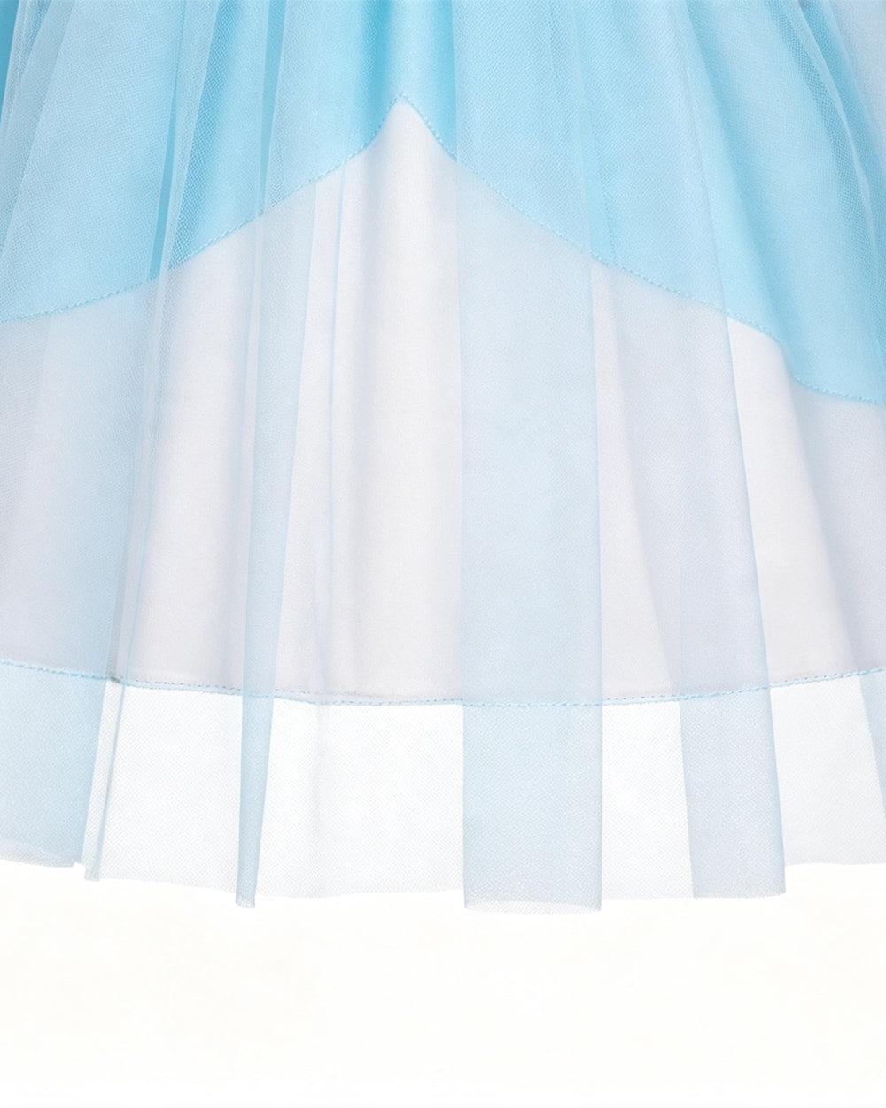 Rosalina Princess Dress Soft Multi-Layered Tulle Party Gown with Puffy Sleeves for Daily Wear