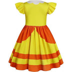 Flutter Sleeve Rosalina Dress Galactic Princess A-Line Gown Summer Sundress for Daily Wear
