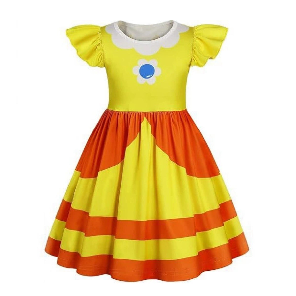 Flutter Sleeve Rosalina Dress Galactic Princess A-Line Gown Summer Sundress for Daily Wear