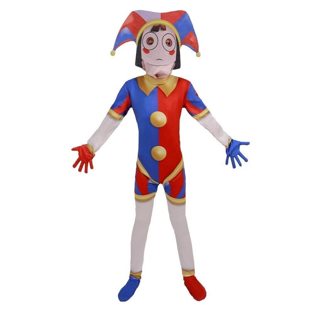 Pomni Costume Kids/Adult Digital Circus Pomni Cosplay Jumpsuit with He –  Sun Baby