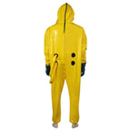 Kids Adults Unisex Yellow Hazmat Suit M.E.G. Investigator Costume ASYNC Researcher Outfit for Family Group Cosplay