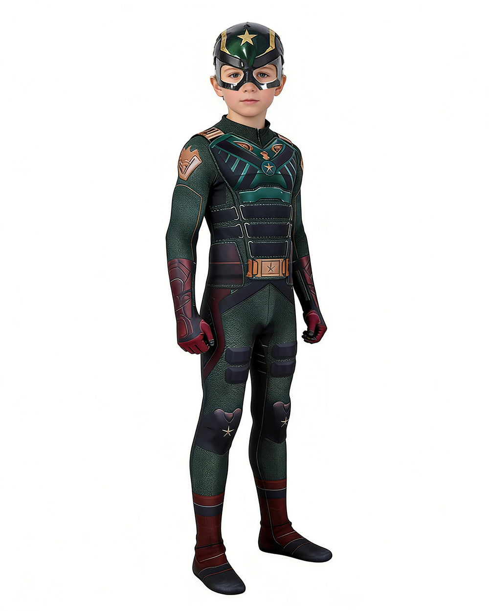 Soldier Boy Costume Ben Battle Suit Jumpsuit and Helmet for Halloween Cosplay