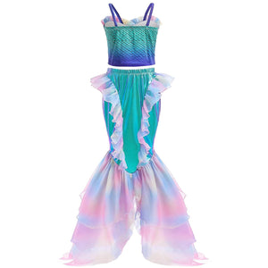 Little Mermaid Costume for Girls Ariel Princess Outfit 2023 Ariel Dress for Kids Dress Up