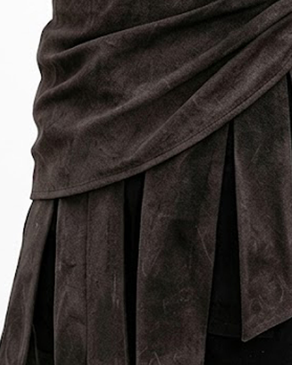 Ancient Greek Warrior Costume King Odysseus Style Dark Gray Vest and Pants Set for Renaissance Theme Events