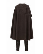 Ancient Greek King Odysseus Costume Dark Brown Odysseus Armor Set with Cloak for Kids Adults Halloween Carnival