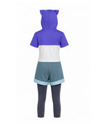 Adult Luz Noceda Costume The Owl House Cosplay Outfit Short-Sleeved Hoodie Shorts and Stockings Suit
