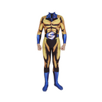 Adult Robert Reynolds Costume Bob The Guard Yellow Cosplay Outfit with Cloak Suit