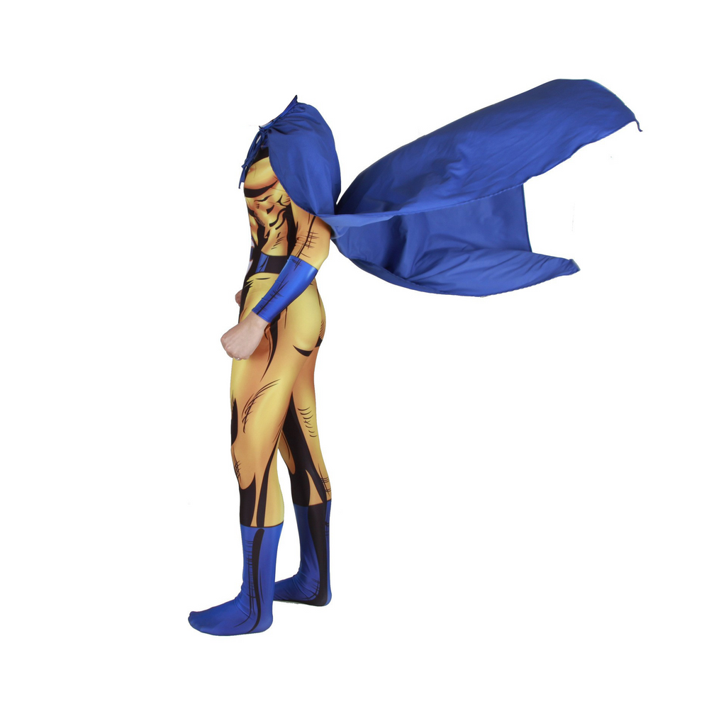 Adult Robert Reynolds Costume Bob The Guard Yellow Cosplay Outfit with Cloak Suit