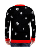 Men's Light-Up Santa Christmas Sweater Ugly Xmas Jumper for Contest