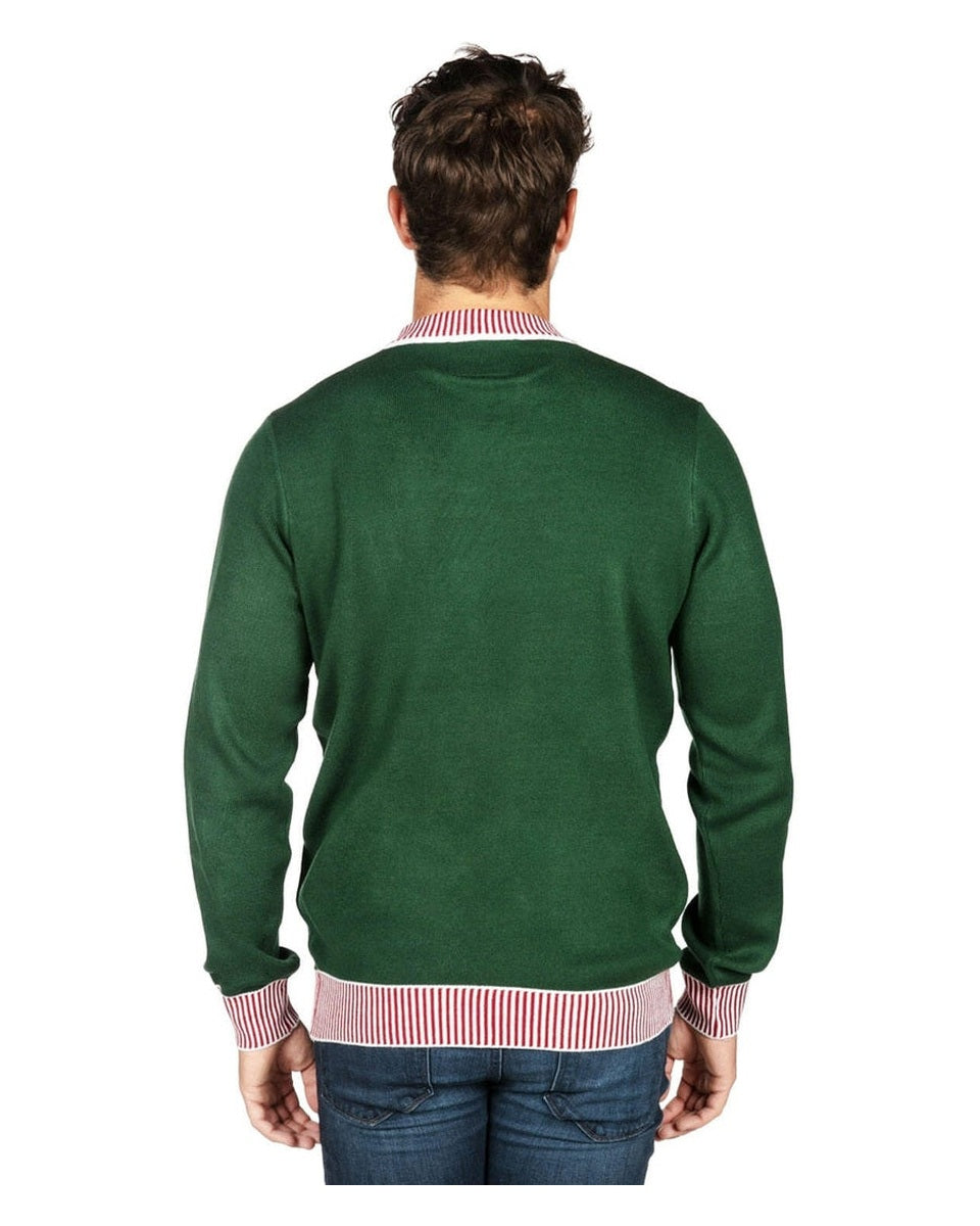 Men's Peekaboo Santa Beard Christmas Sweater Ugly Xmas Jumper