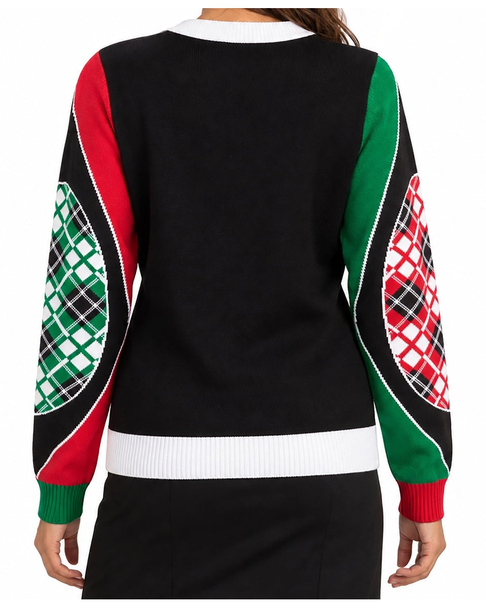 Women's Sequin Cocktail Christmas Cardigan