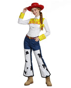 Jessie Cowgirl Costume 2026 Western Hat Shirt Pants and Accessories for Kids Adults Halloween Cosplay