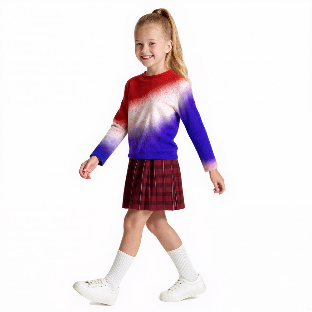 Casual Halloween Costume Sweatshirt and Skirt 2pcs Suit for Cosplay Daily Wear