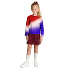 Casual Halloween Costume Sweatshirt and Skirt 2pcs Suit for Cosplay Daily Wear