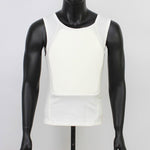 White Bulletproof & Stabproof Vest NIJ IIIA Level Body Armor Concealed Undershirt