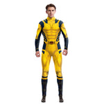 Adult James Howlett Halloween Costume Logan Cosplay Outfit Jumpsuit for Men