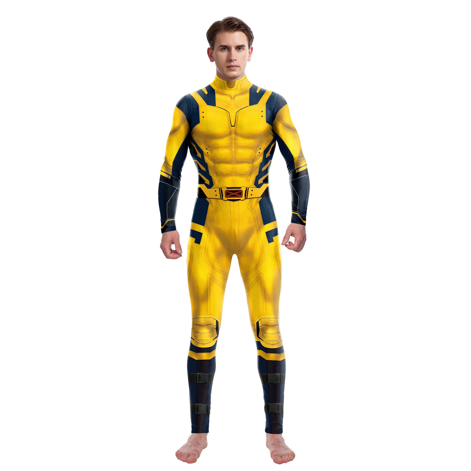 Adult James Howlett Halloween Costume Logan Cosplay Outfit Jumpsuit for Men