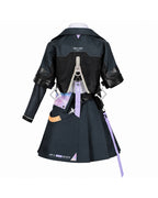 Womens NTE Zero Costume Black Cropped Jacket and Pleated Skirt Set for for Anime Expo Halloween Party