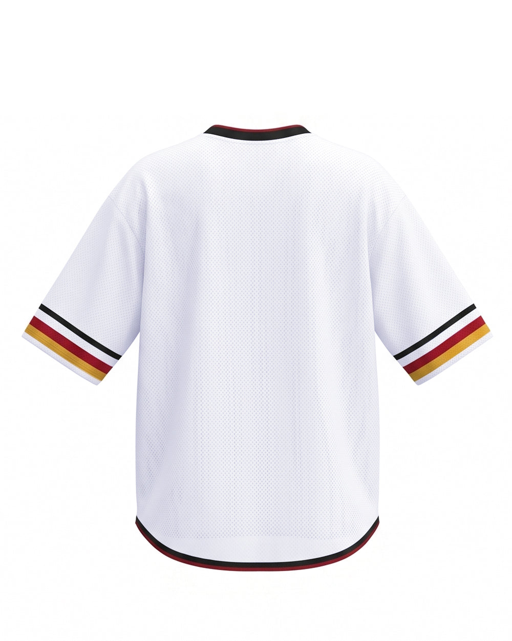 Women German Football Jersey White Oversized V Neck T Shirt for Game Day Football Fan Watch Party