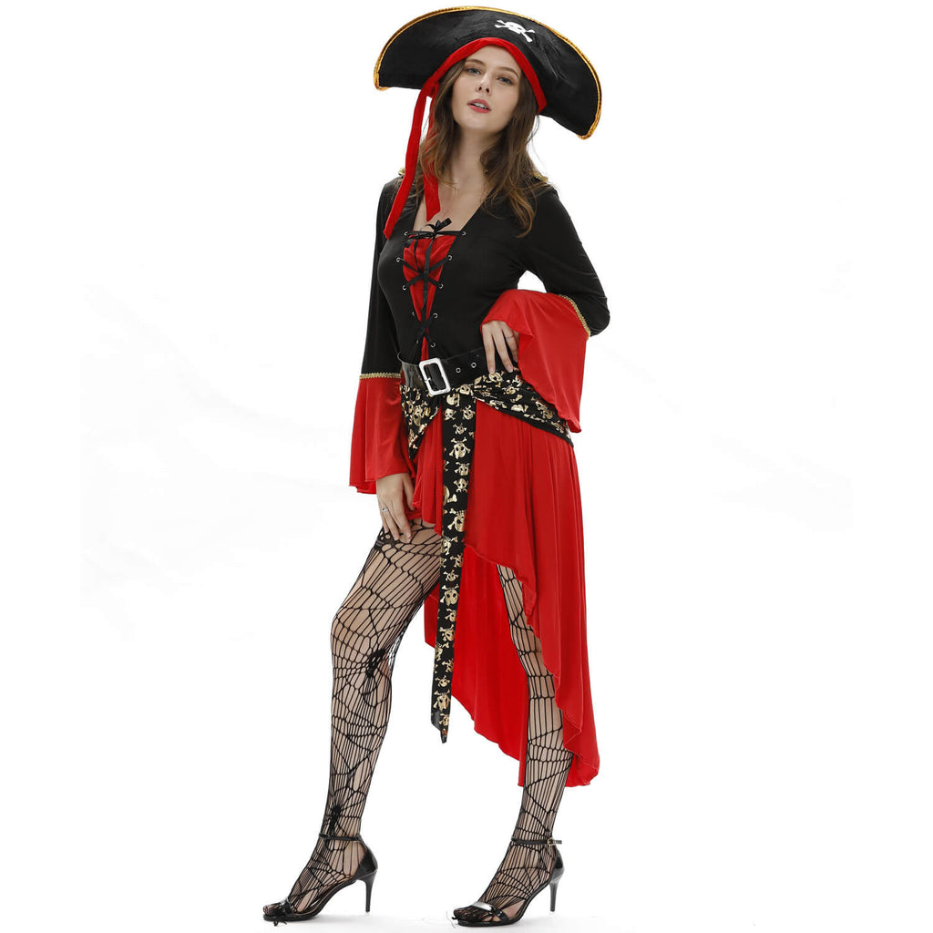 Women Sexy Pirate Costume Party Seas Pirate Outfit Masquerade Female Halloween Pirate Costume