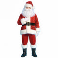 Men's Santa Claus Costume Adult Christmas Deluxe Santa Suit Set