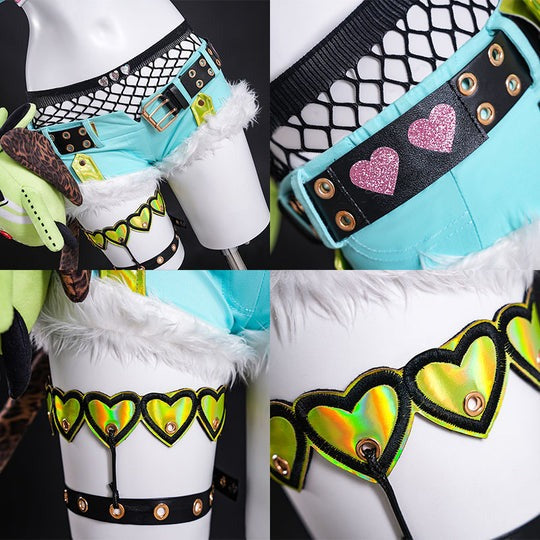 The Leader of Cunning Hares Cosplay Costume Women Sexy Dress-Up Outfit for Comic Show