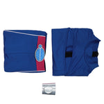 Addison Zombies Costume 3PCS Blue Addison Cosplay Outfit Top Shorts and Bracelet Set