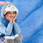 Officer Judy Plush Hat Scarf Nick Fuzzy Hooded Headwear Set Winter Warm Cosplay Accessories