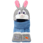 Officer Judy Plush Hat Scarf Nick Fuzzy Hooded Headwear Set Winter Warm Cosplay Accessories