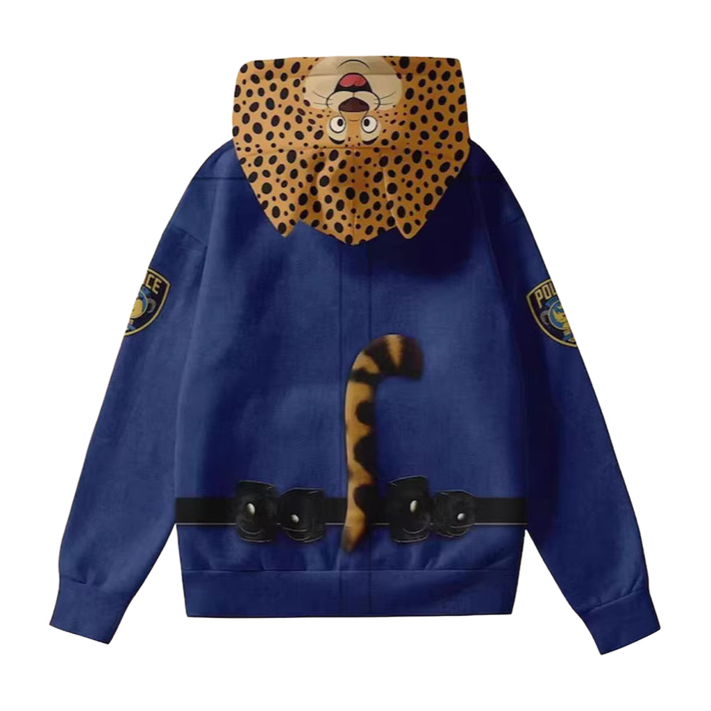 Nick Hoodie Clawhauser Sweatshirt Gary Hooded Pullover for Daily Wear Themed Party