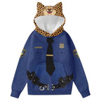 Nick Hoodie Clawhauser Sweatshirt Gary Hooded Pullover for Daily Wear Themed Party