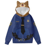 Nick Hoodie Clawhauser Sweatshirt Gary Hooded Pullover for Daily Wear Themed Party