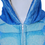 Gary The Snake Costume Blue Hooded Pajamas for Sleepwear Dress-up Party Halloween Cosplay
