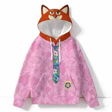 Nick Hoodie Clawhauser Sweatshirt Gary Hooded Pullover for Daily Wear Themed Party